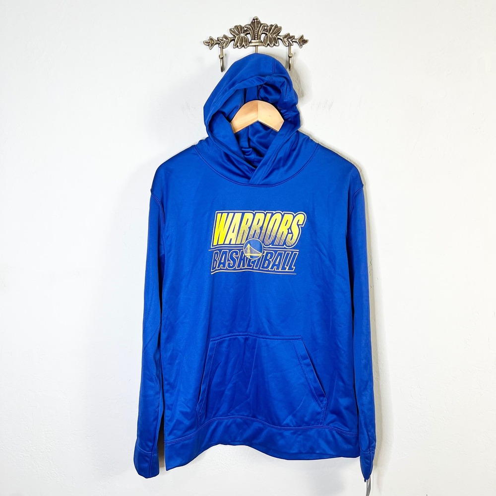 Golden State Warriors NBA Basketball Hoodie Youth Size XL 18/20 Blue New Fleece